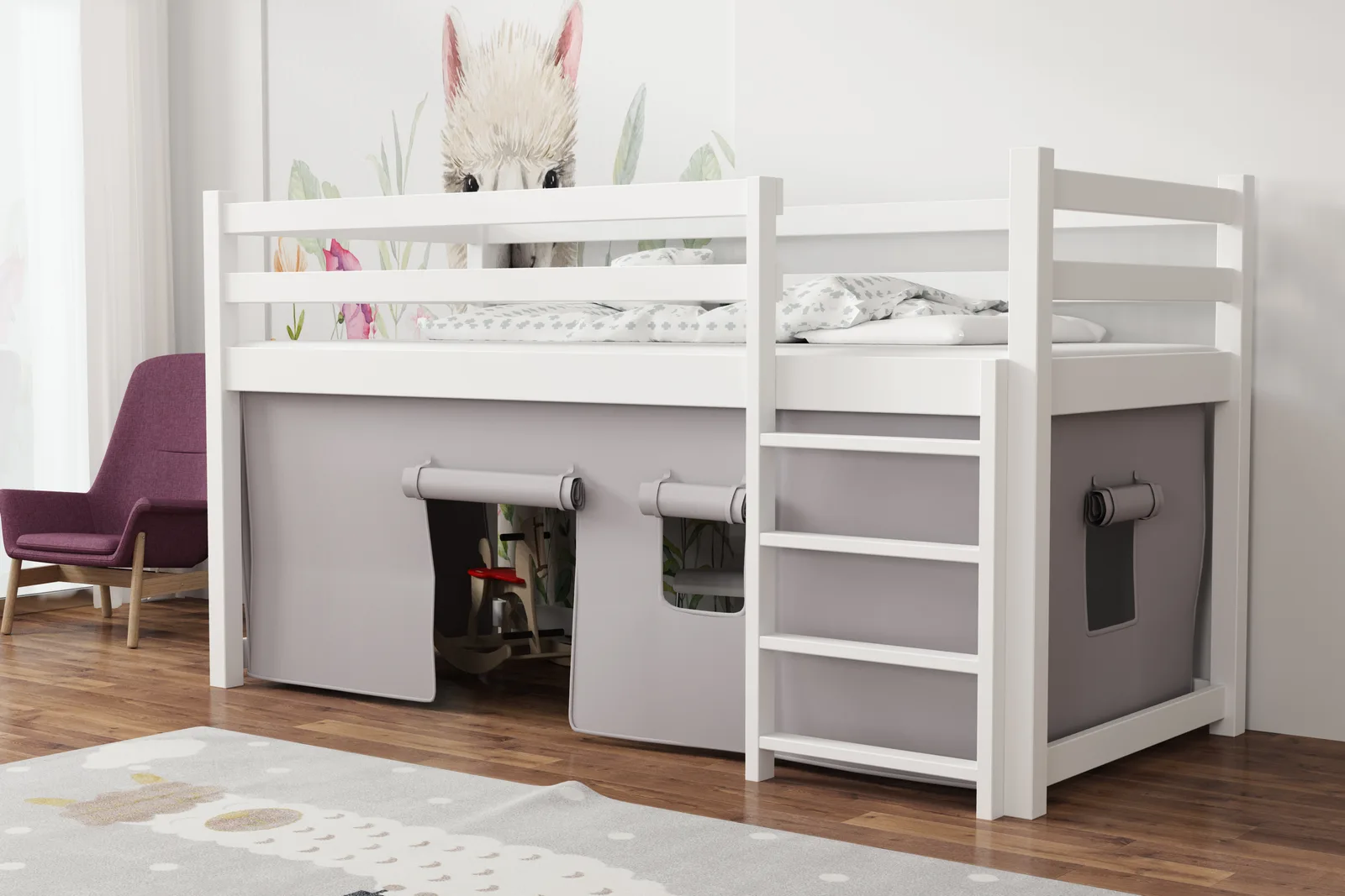 Luna 90×200, biały